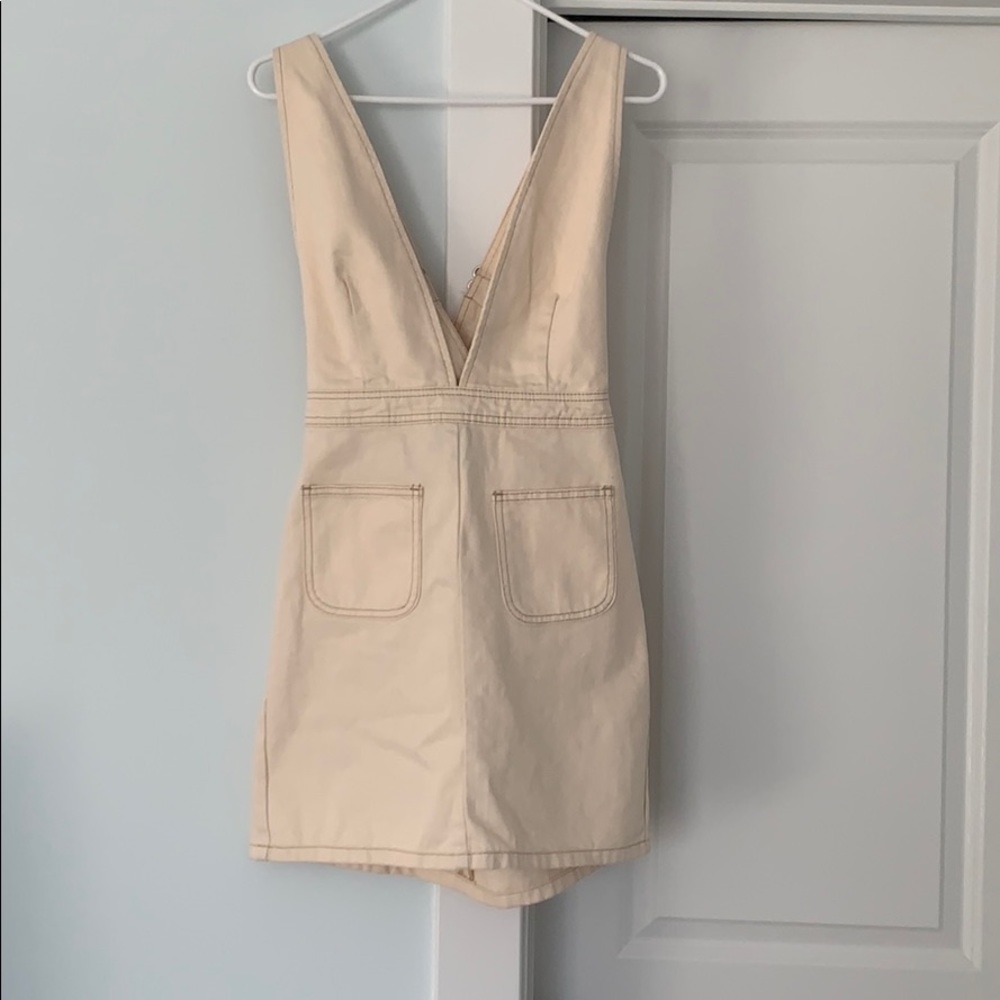 Urban Outfitter Tan Overall Dress